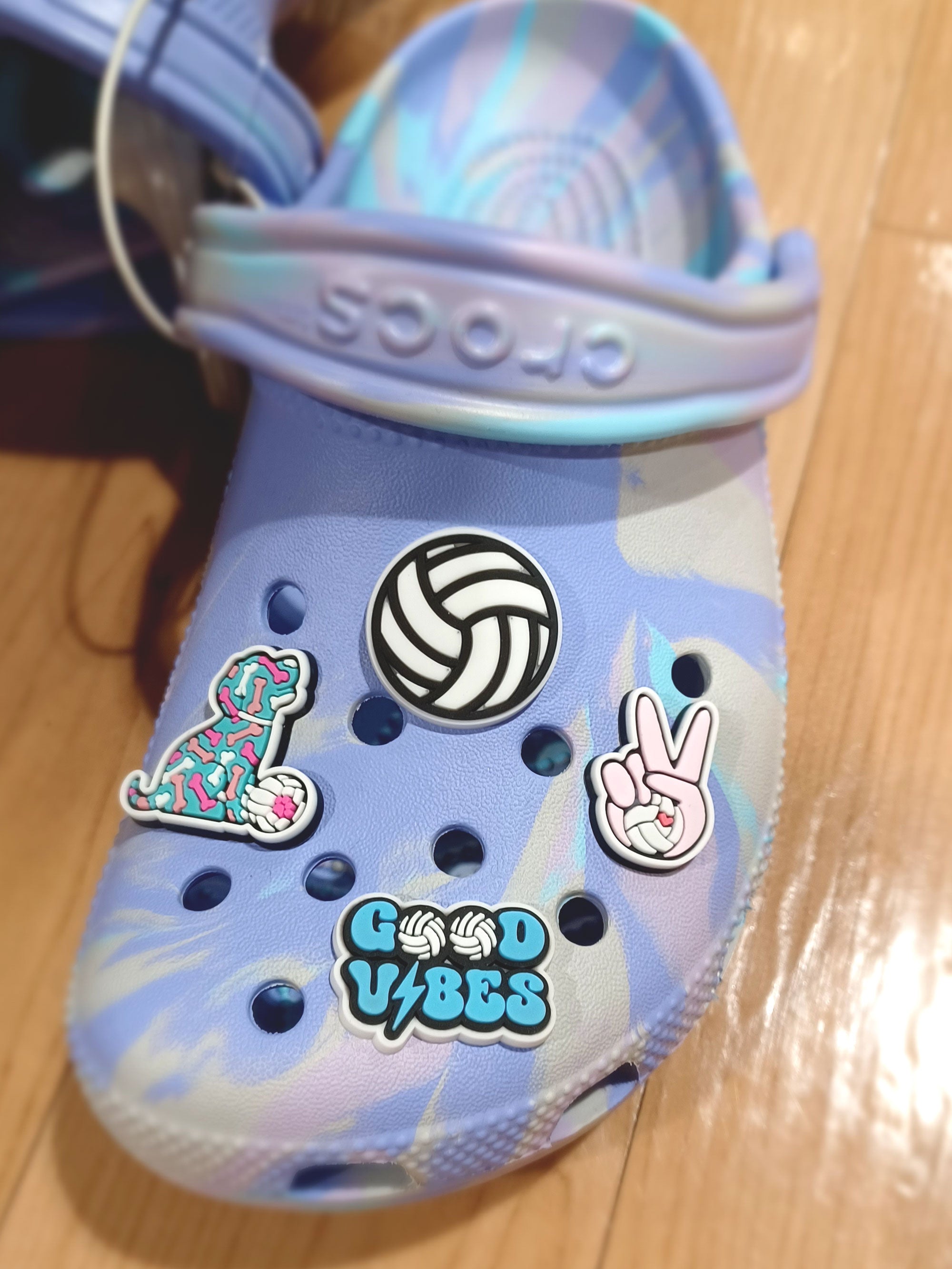 Volleyball Shoe Charms For Crocs, Jersey Numbers For Croc