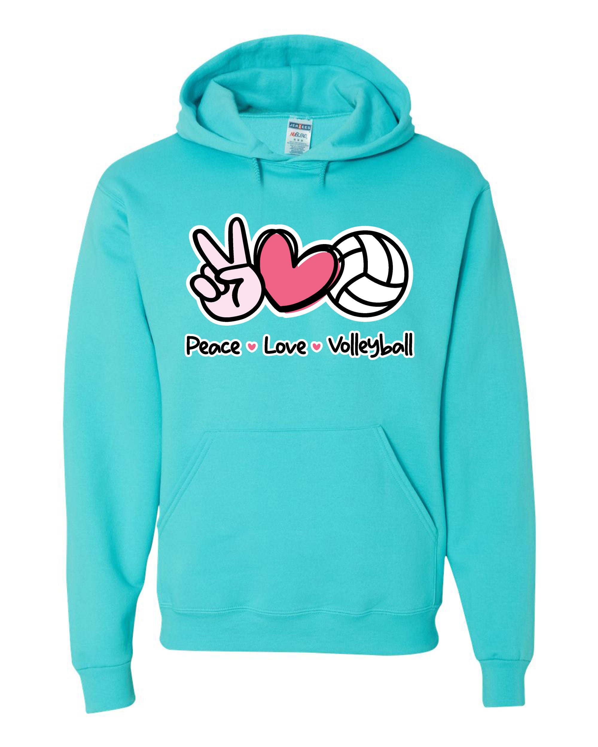 Love volleyball hoodie on sale