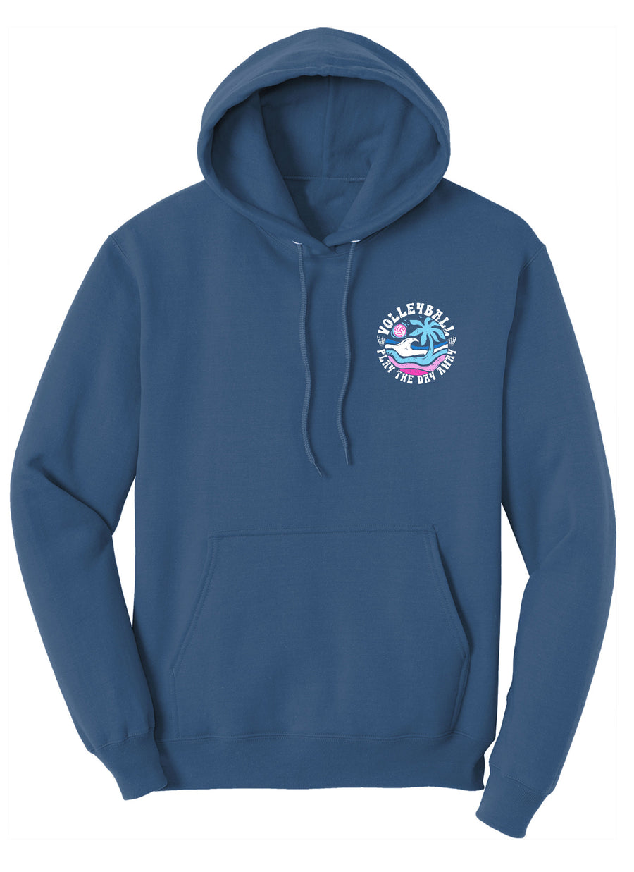 PLAY THE DAY AWAY VOLLEYBALL HOODED SWEATSHIRT