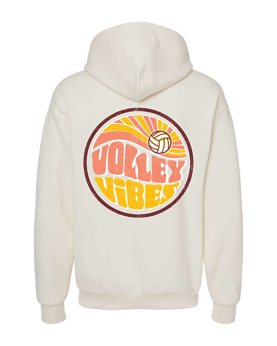 VOLLEY VIBES VOLLEYBALL HOODED SWEATSHIRT