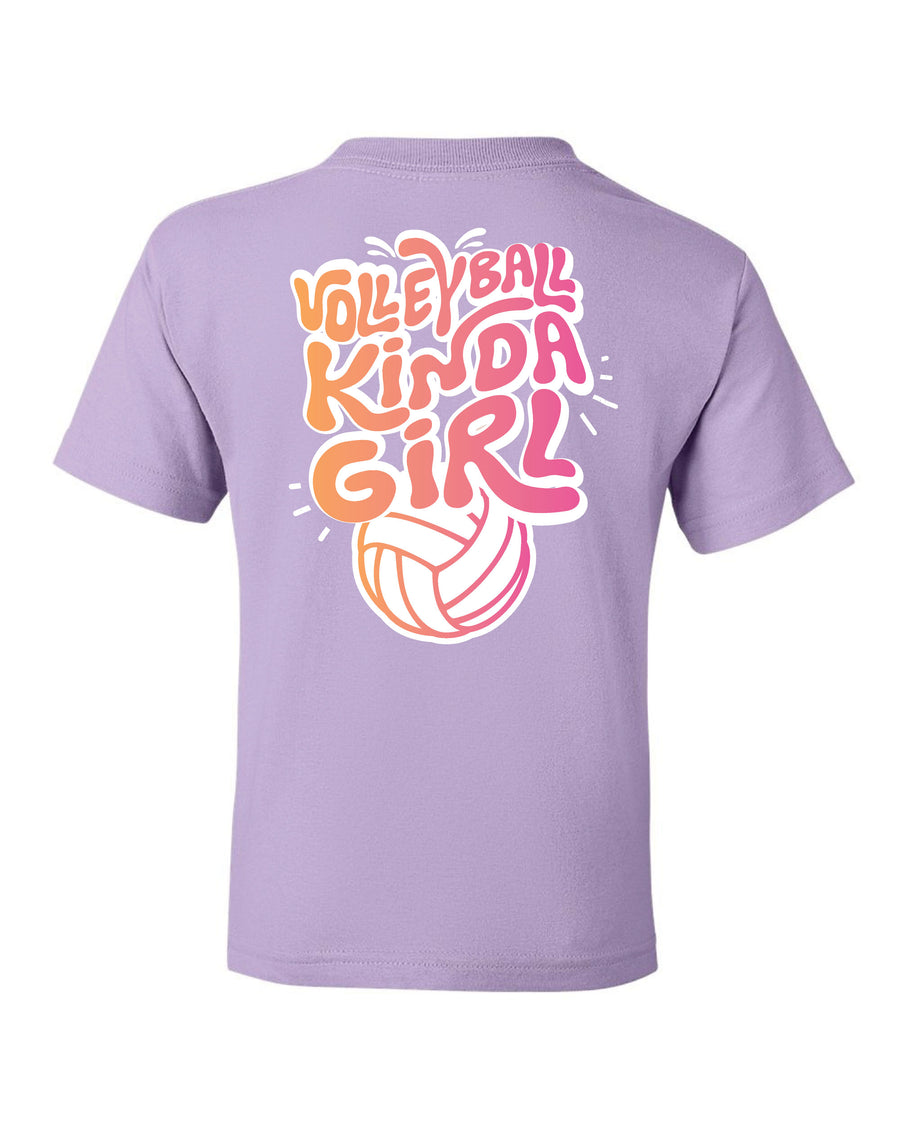 KINDA GIRL VOLLEYBALL T-SHIRT